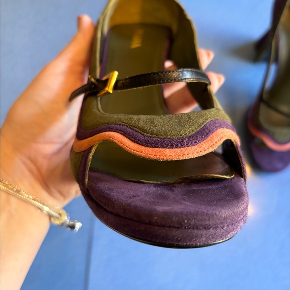 Prada Fairies suede high heels shoes size 40 - Picture 6 of 12